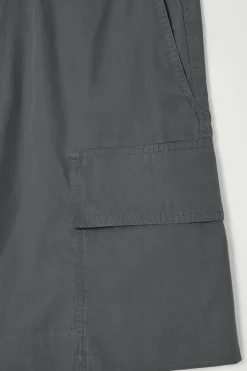 Outlet COS BELTED CARGO SHORTS GRAY