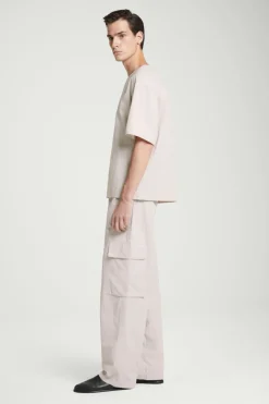 Best COS BELTED TECHNICAL COTTON CARGO PANTS STONE