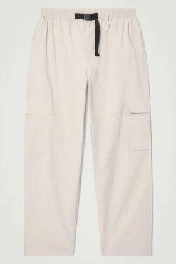 Best COS BELTED TECHNICAL COTTON CARGO PANTS STONE