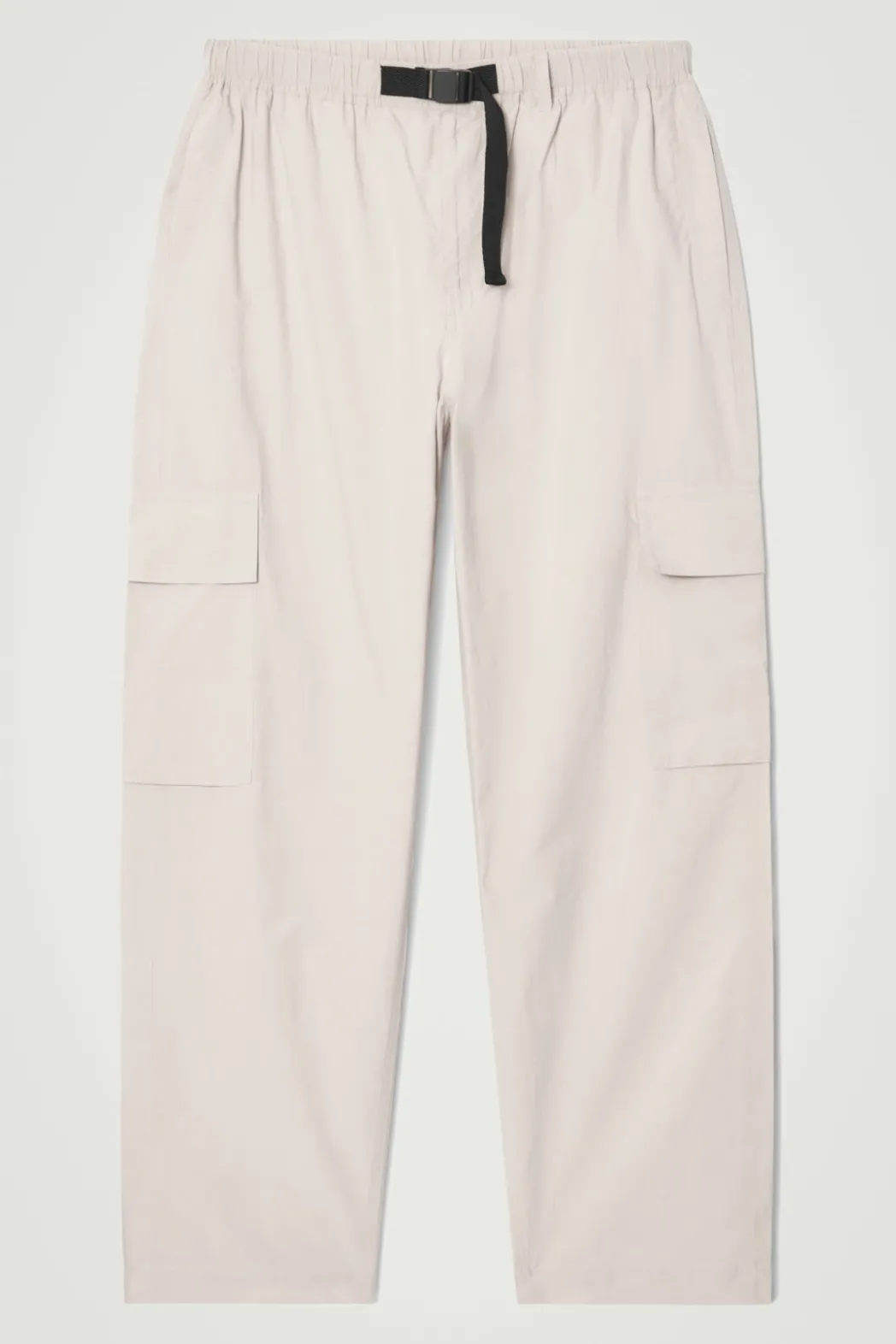 Best COS BELTED TECHNICAL COTTON CARGO PANTS STONE