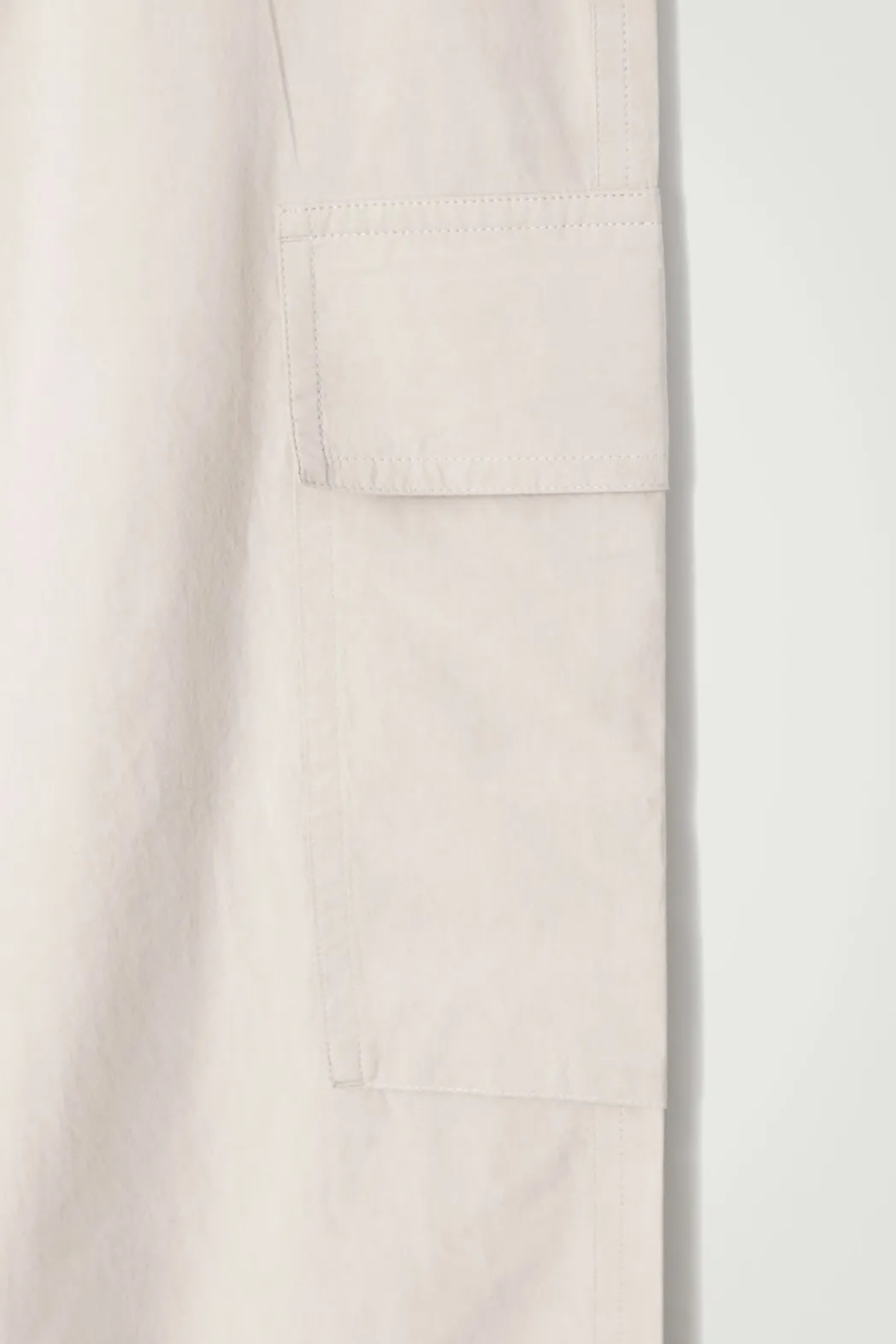 Best COS BELTED TECHNICAL COTTON CARGO PANTS STONE