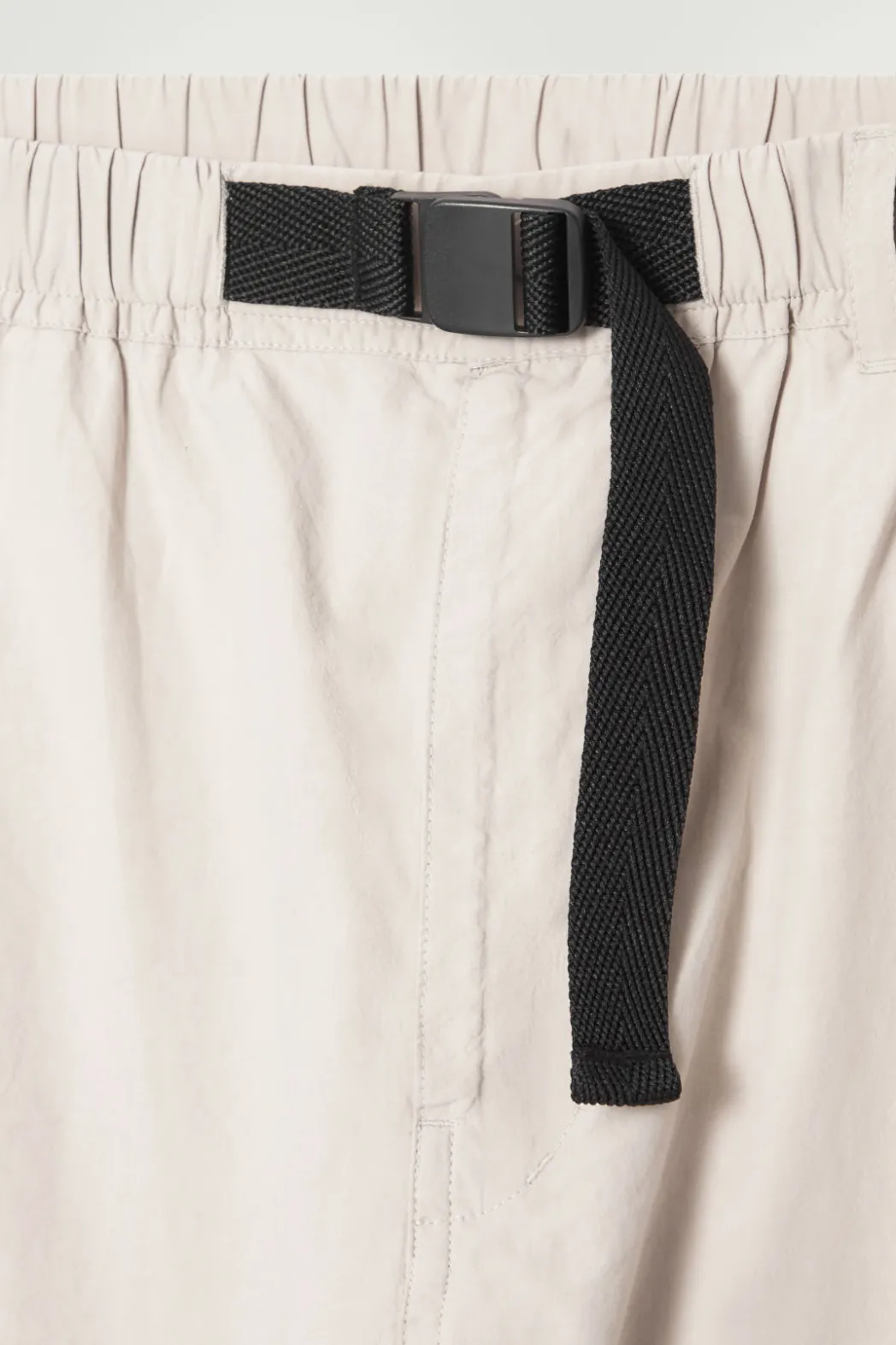 Best COS BELTED TECHNICAL COTTON CARGO PANTS STONE