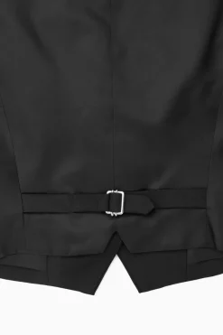Best COS BELTED WOOL VEST BLACK