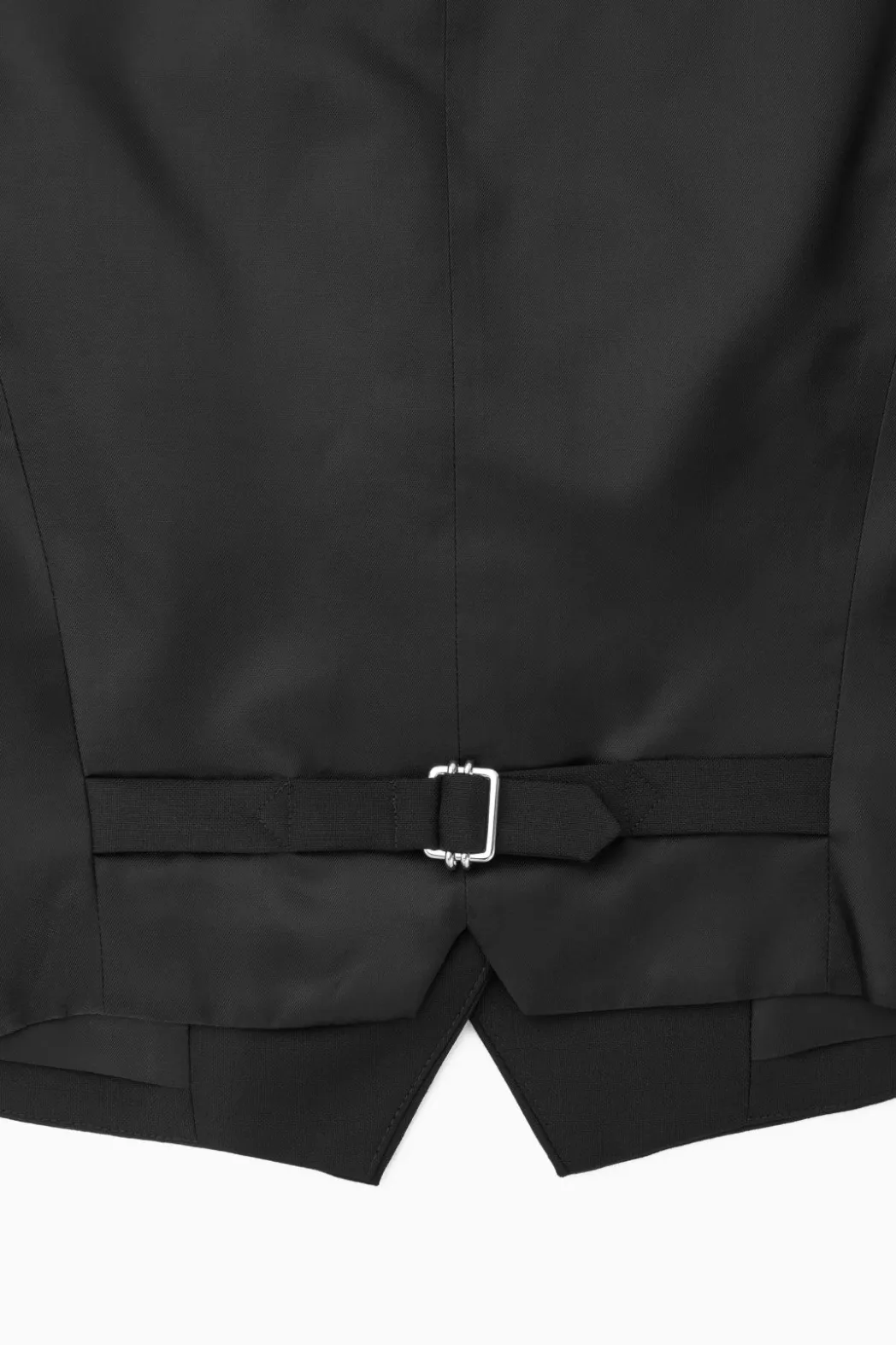 Best COS BELTED WOOL VEST BLACK