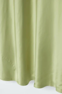 Online COS BIAS-CUT MAXI SLIP DRESS SAGE GREEN
