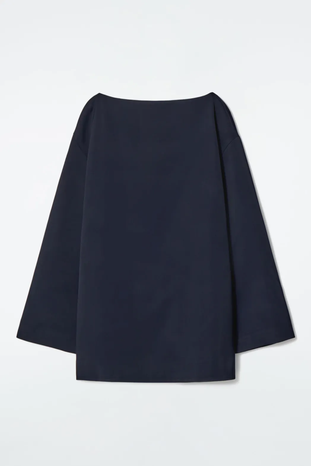 Online COS BOAT-NECK MINI DRESS NAVY