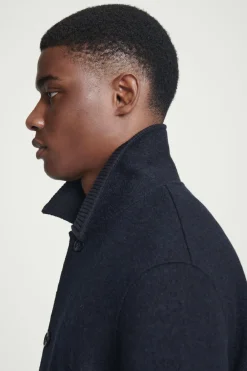 Sale COS BOILED-WOOL CHORE JACKET NAVY