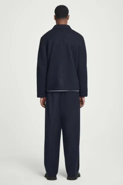 Sale COS BOILED-WOOL CHORE JACKET NAVY