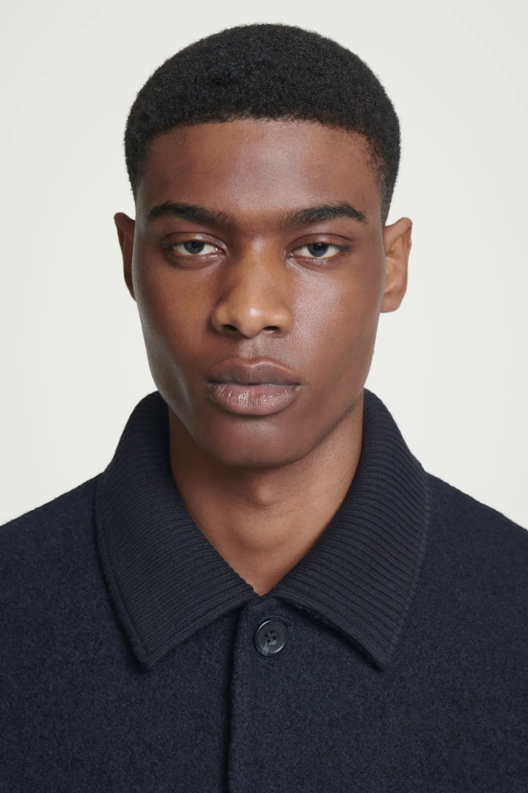 Sale COS BOILED-WOOL CHORE JACKET NAVY