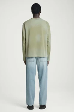 Clearance COS BOXY HEAVYWEIGHT LONG-SLEEVED T-SHIRT KHAKI
