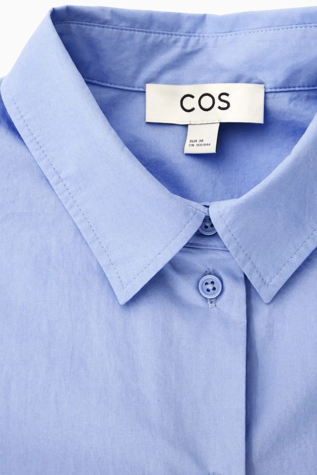Online COS BOXY SHORT-SLEEVED POPLIN SHIRT LIGHT BLUE