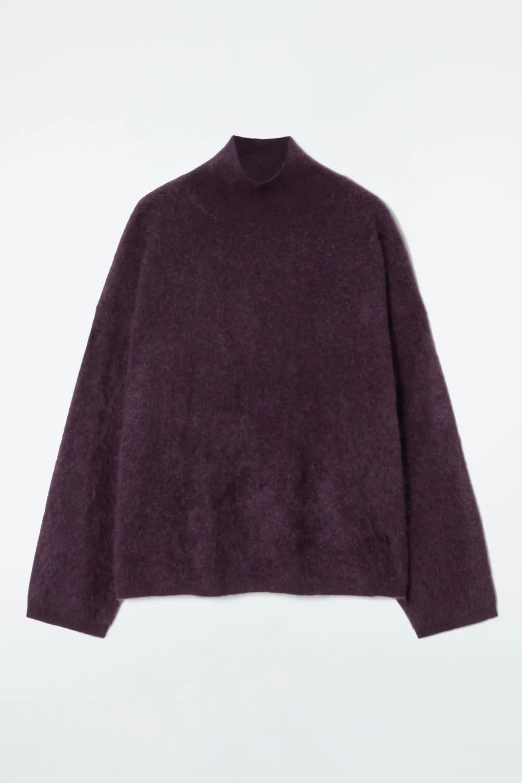 Hot COS BRUSHED-CASHMERE TURTLENECK SWEATER BURGUNDY