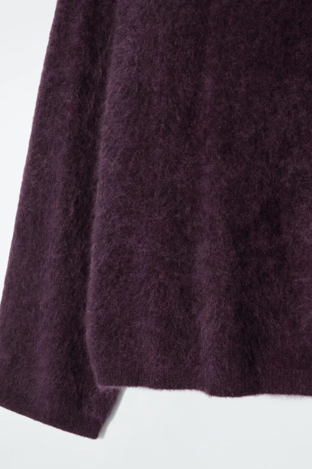Hot COS BRUSHED-CASHMERE TURTLENECK SWEATER BURGUNDY