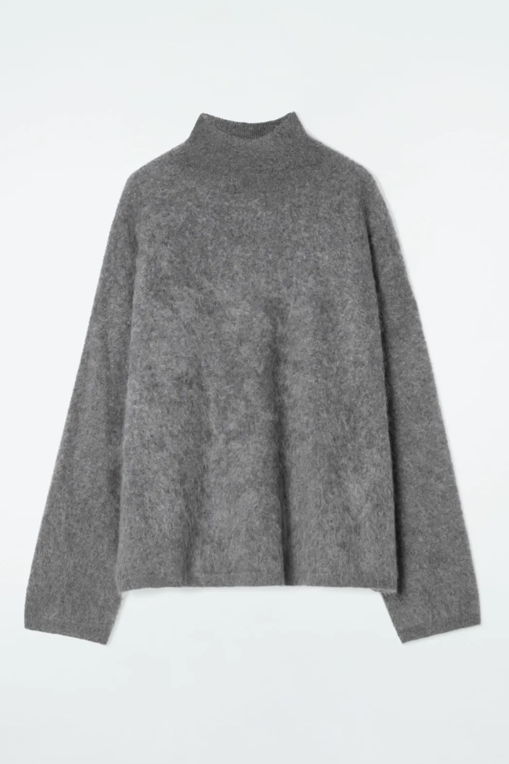 Best COS BRUSHED-CASHMERE TURTLENECK SWEATER CHARCOAL
