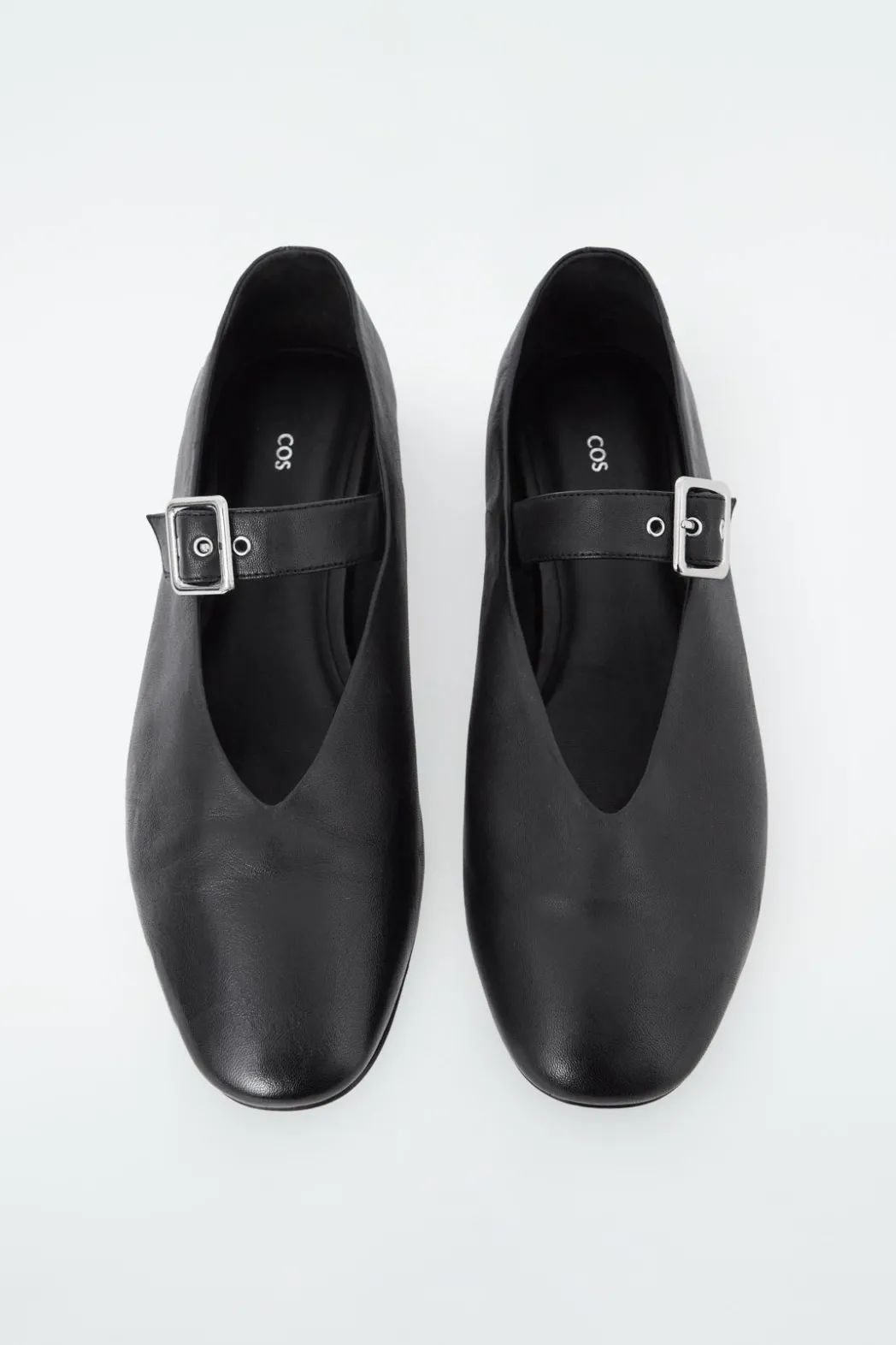 Sale COS BUCKLED BALLET FLATS BLACK