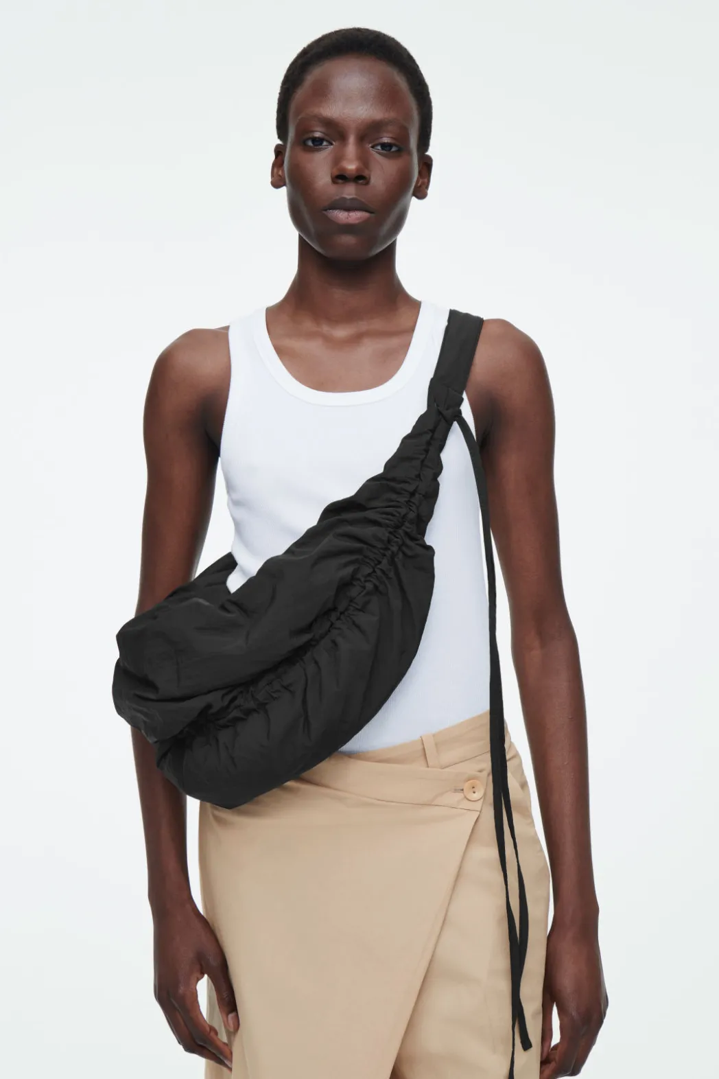 COS CANOPY MINI CROSSBODY - NYLON BLACK