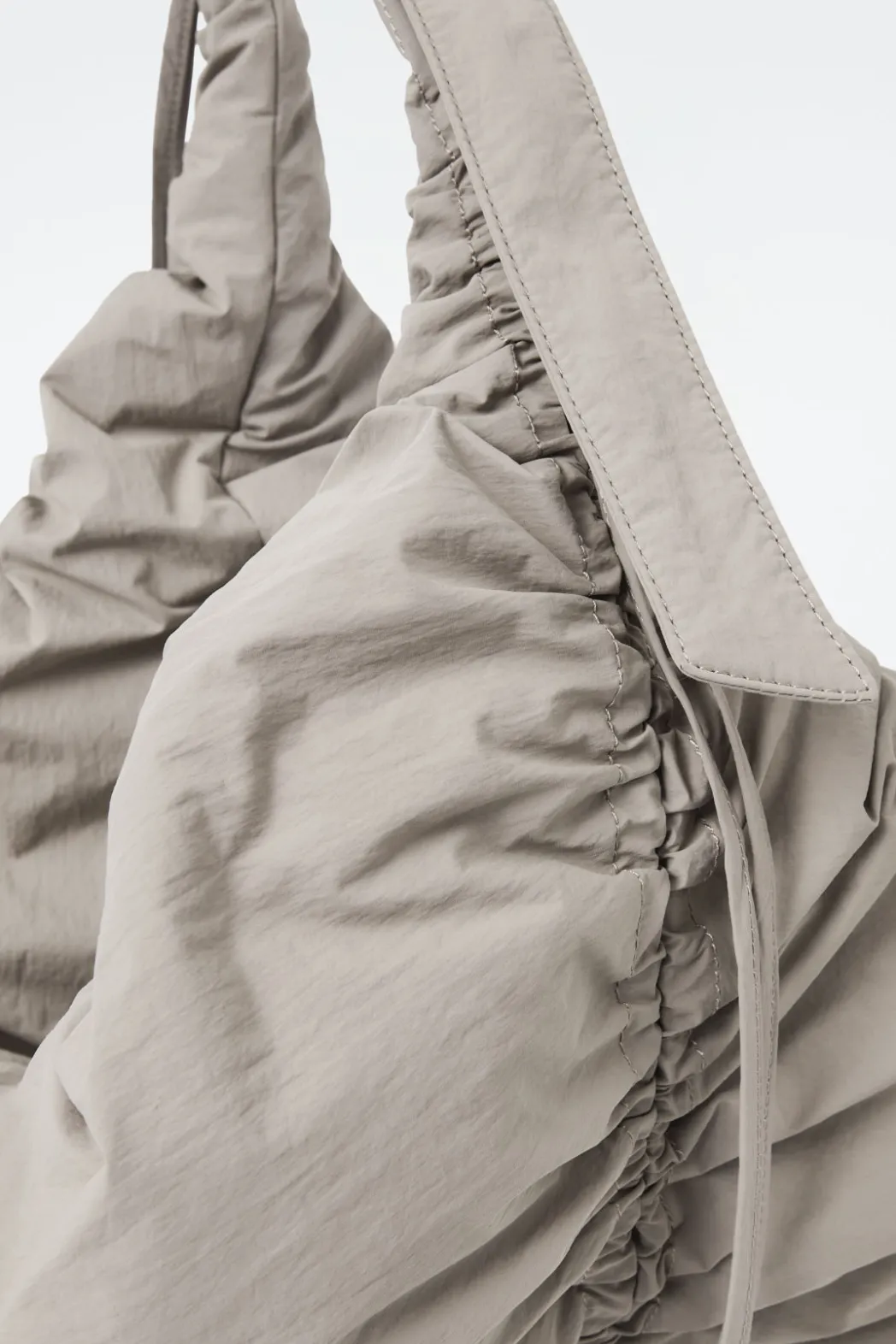COS CANOPY OVERSIZED CROSSBODY - NYLON STONE