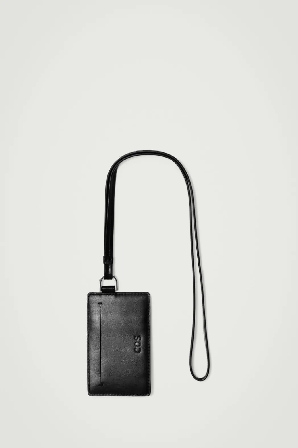 Sale COS CARDHOLDER LANYARD - LEATHER BLACK