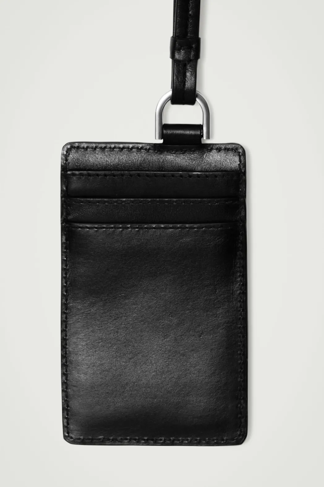 Sale COS CARDHOLDER LANYARD - LEATHER BLACK