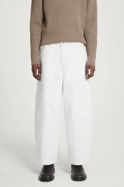 Sale COS CASK BARREL-LEG JEANS - RELAXED WHITE