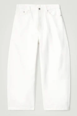 Sale COS CASK BARREL-LEG JEANS - RELAXED WHITE