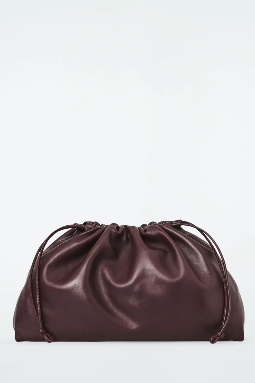 Best COS CAVATELLI CLUTCH - LEATHER BORDEAUX