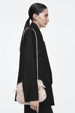 Best COS CAVATELLI MINI CLUTCH - FAUX FUR OFF-WHITE