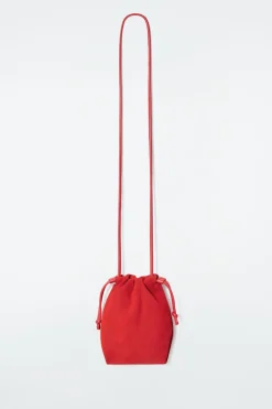 COS CAVATELLI PHONE POUCH - LEATHER RED