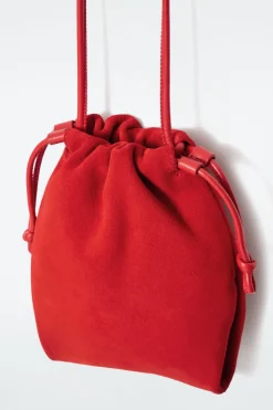 COS CAVATELLI PHONE POUCH - LEATHER RED