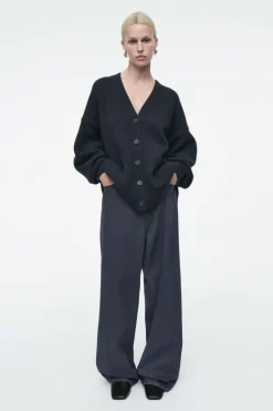 Clearance COS CHUNKY CASHMERE-BLEND CARDIGAN NAVY
