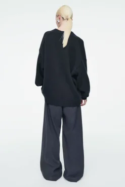 Clearance COS CHUNKY CASHMERE-BLEND CARDIGAN NAVY