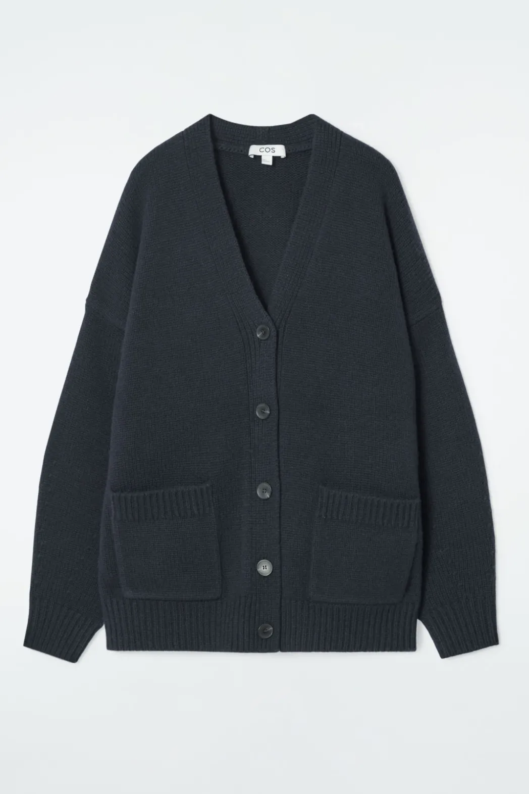 Clearance COS CHUNKY CASHMERE-BLEND CARDIGAN NAVY