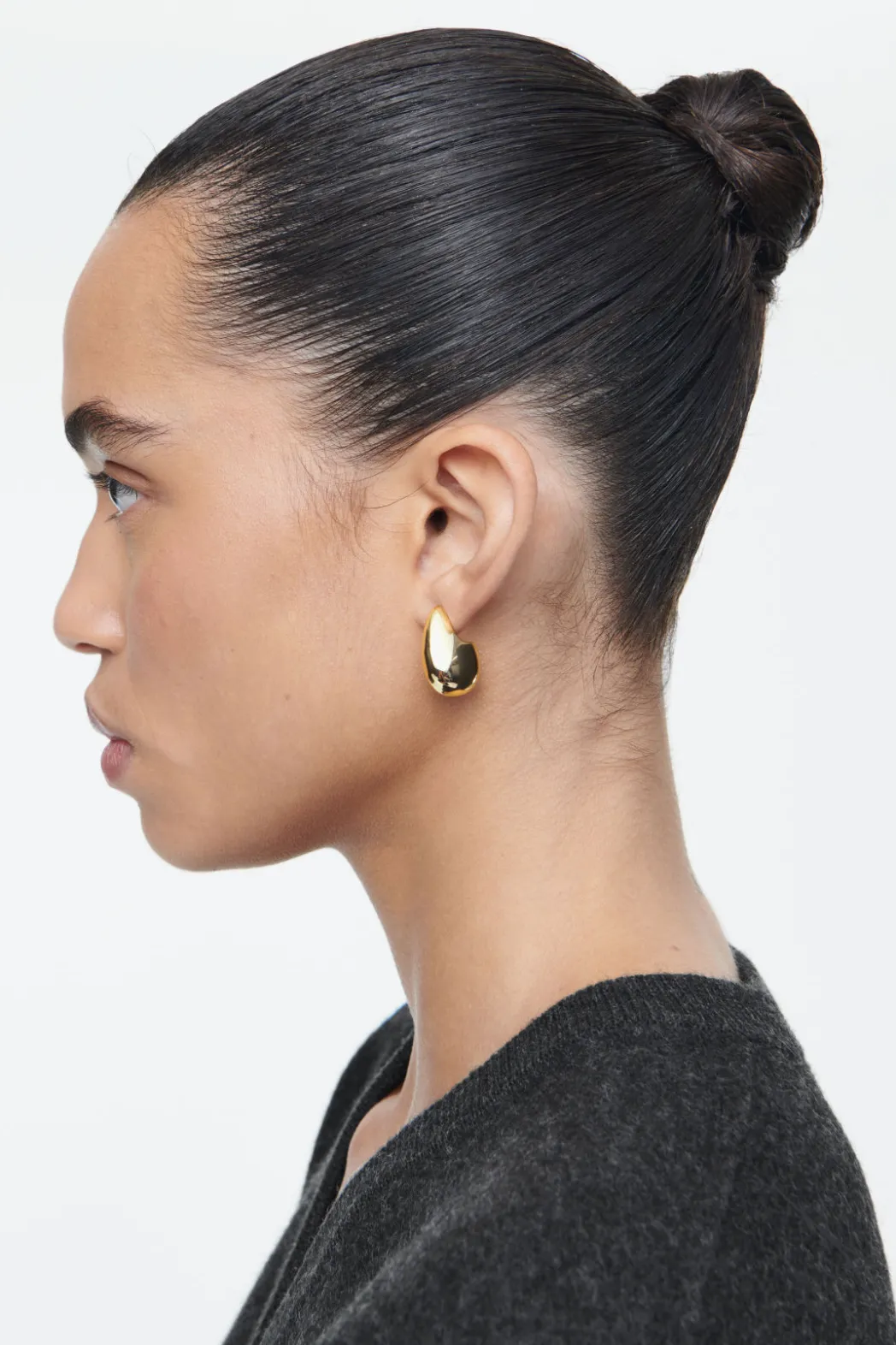 New COS CHUNKY DROPLET EARRINGS GOLD