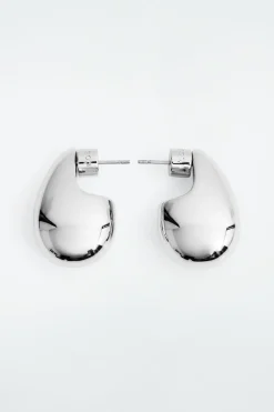 Clearance COS CHUNKY DROPLET EARRINGS SILVER