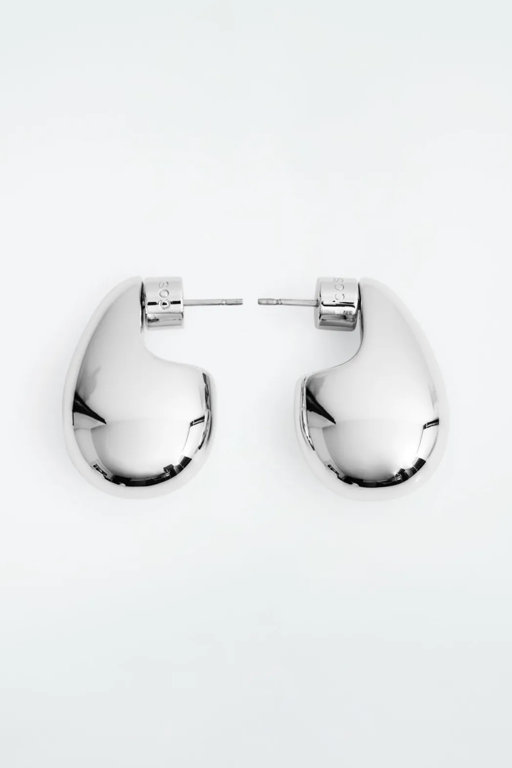 Clearance COS CHUNKY DROPLET EARRINGS SILVER
