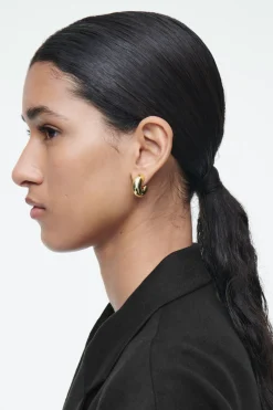 Outlet COS CHUNKY HOOP EARRINGS GOLD