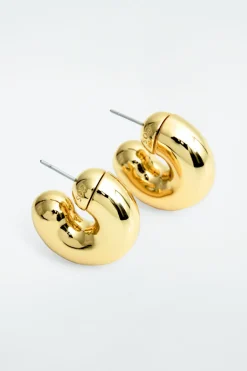 Outlet COS CHUNKY HOOP EARRINGS GOLD