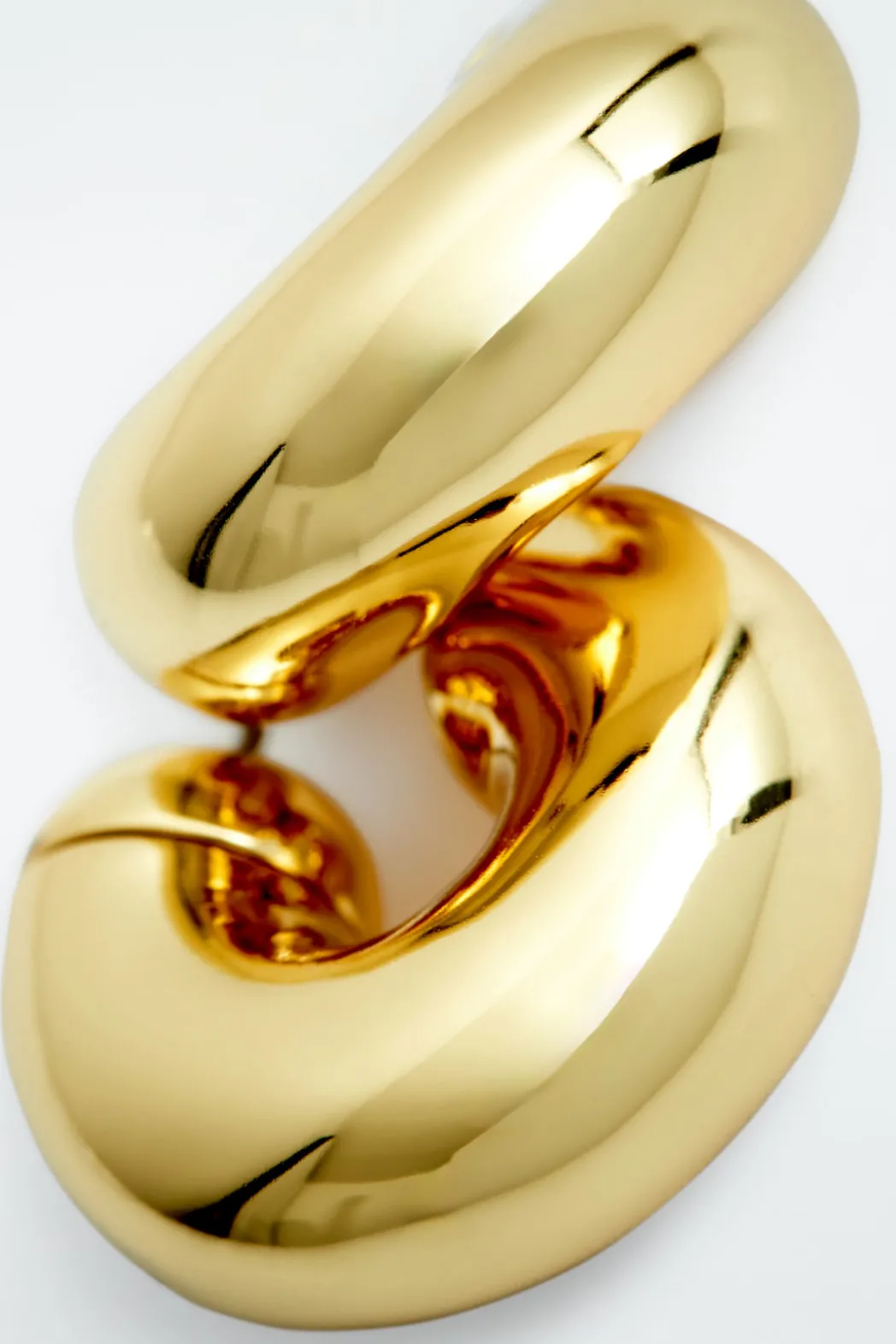 Outlet COS CHUNKY HOOP EARRINGS GOLD