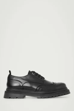 Online COS CHUNKY LEATHER DERBY BROGUES BLACK