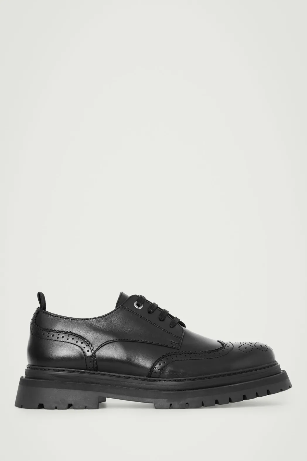 Online COS CHUNKY LEATHER DERBY BROGUES BLACK