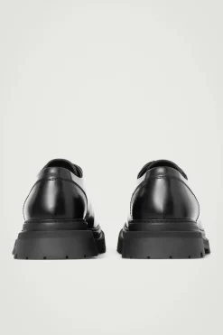 Best COS CHUNKY LEATHER DERBY SHOES BLACK