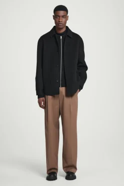Sale COS CHUNKY LEATHER LOAFERS BLACK