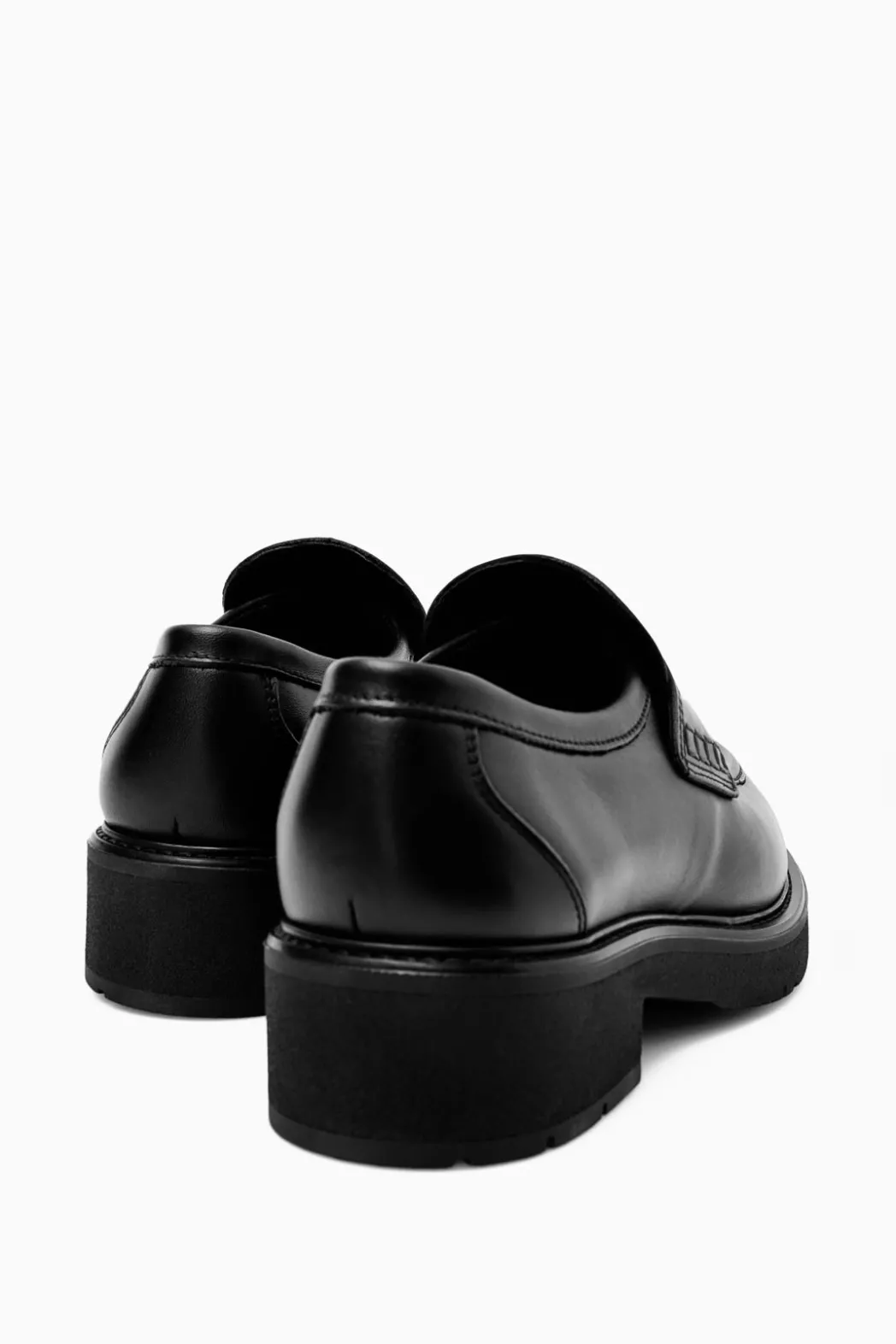 Outlet COS CHUNKY LEATHER PENNY LOAFERS BLACK