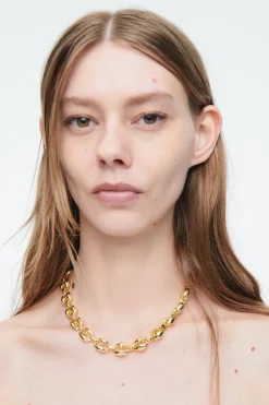 Online COS CHUNKY MARINER-CHAIN NECKLACE GOLD