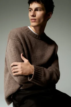 Best COS CHUNKY PURE CASHMERE SWEATER BEIGE