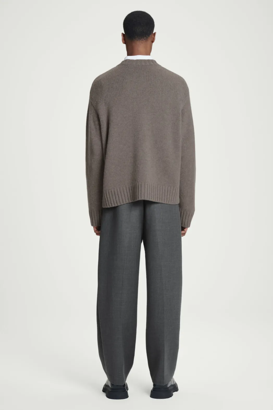 Best COS CHUNKY PURE CASHMERE SWEATER BEIGE
