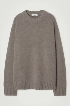 Best COS CHUNKY PURE CASHMERE SWEATER BEIGE