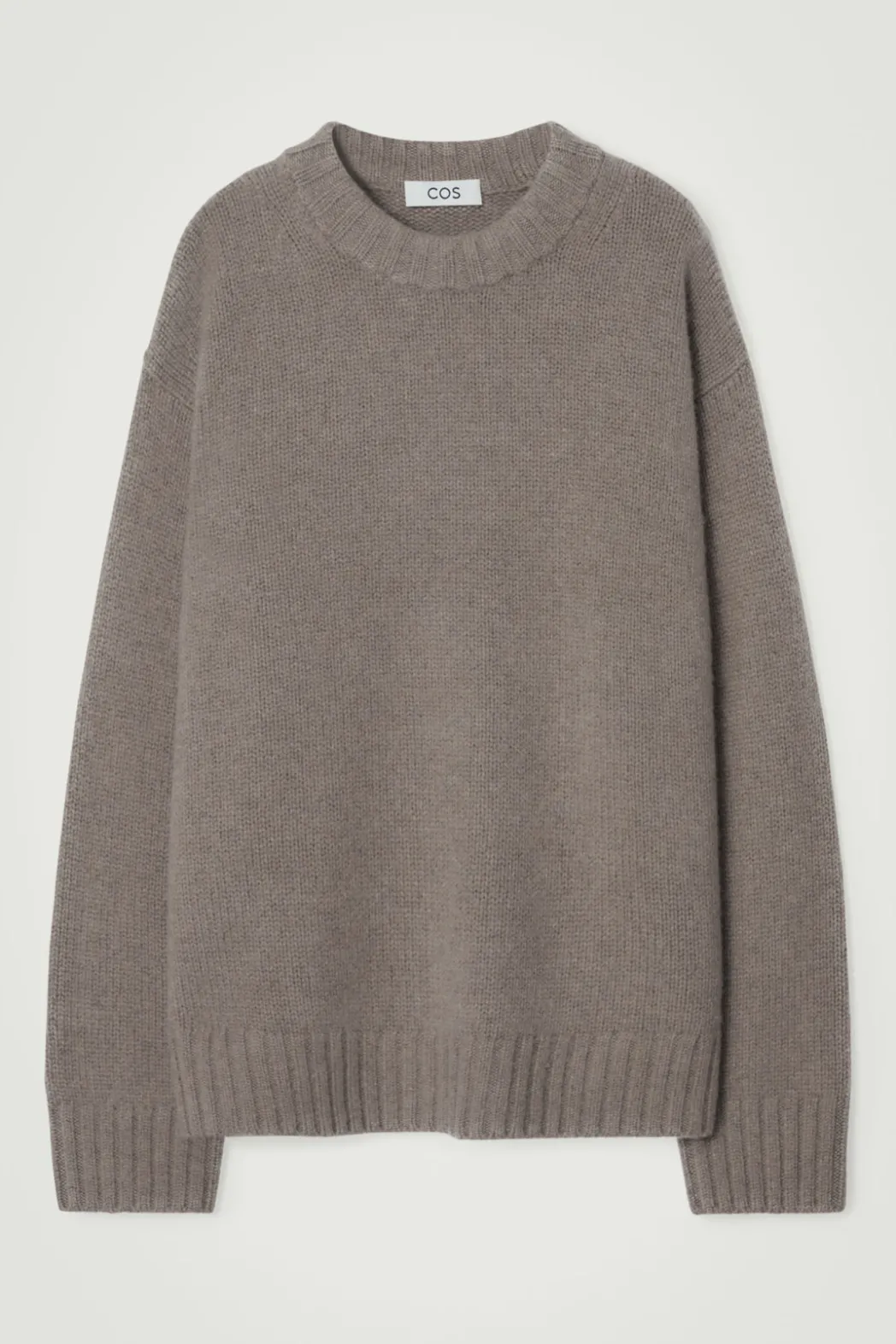 Best COS CHUNKY PURE CASHMERE SWEATER BEIGE