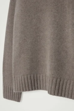 Best COS CHUNKY PURE CASHMERE SWEATER BEIGE