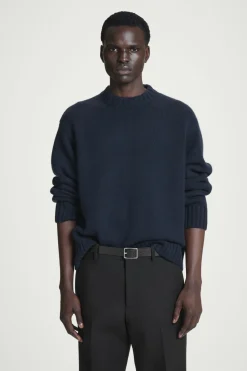 Clearance COS CHUNKY PURE CASHMERE SWEATER NAVY